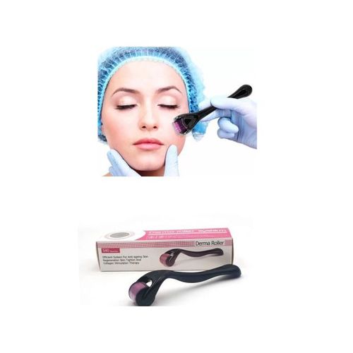 1.5MM Derma Roller 540 purple micro needle Dermaroller Beard Hair Growth Skin Face Wrinkle & Anti-Aging Acne Scar Derma Microneedling roller Rejuvenation Hair Loss Regrowth