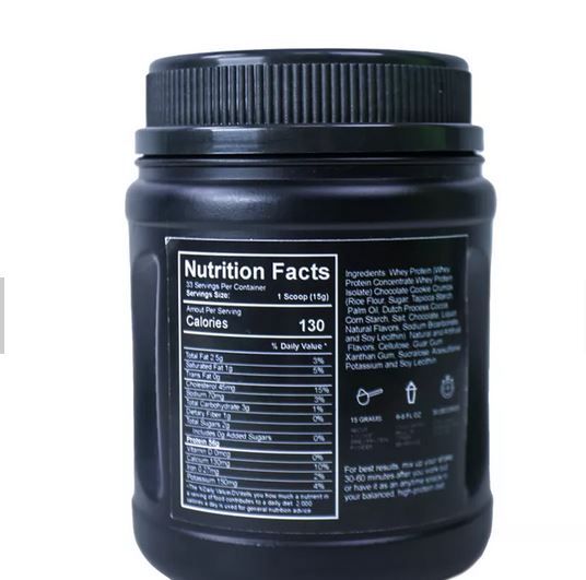Line One 100% Whey Protein Mass Gainer Double Chocolate 500g - Fast Muscle Growth - Post-Workout