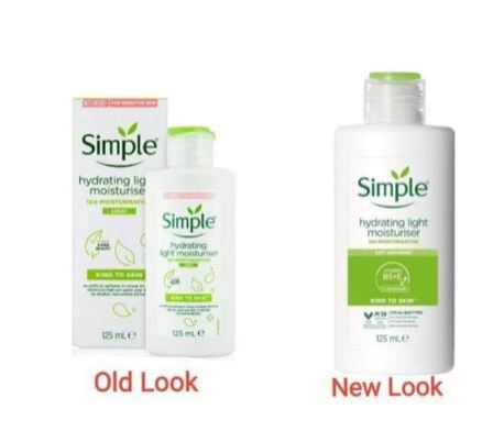 Simple fast absorbing, Kind to Skin Hydrating Light Moisturizer
                                                                                                .