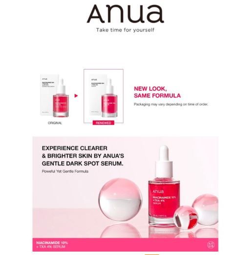 Anua Niacinamide 10% + TXA 4% Dark Spot Correcting Serum - Illuminate And Even Out Your Skin
                                                                             '