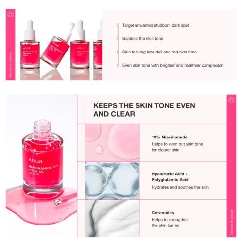Anua Niacinamide 10% + TXA 4% Dark Spot Correcting Serum - Illuminate And Even Out Your Skin
                                                                             '