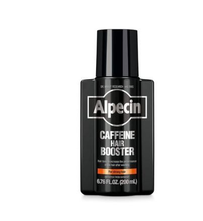 Alpecin Black Edition Caffeine Hair Booster, Scalp Tonic for Men's Thinning Hair Growth - 200ml                                                                  .
