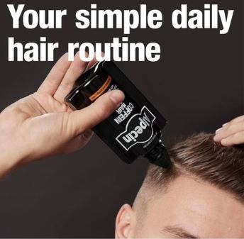 Alpecin Black Edition Caffeine Hair Booster, Scalp Tonic for Men's Thinning Hair Growth - 200ml                                                                  .