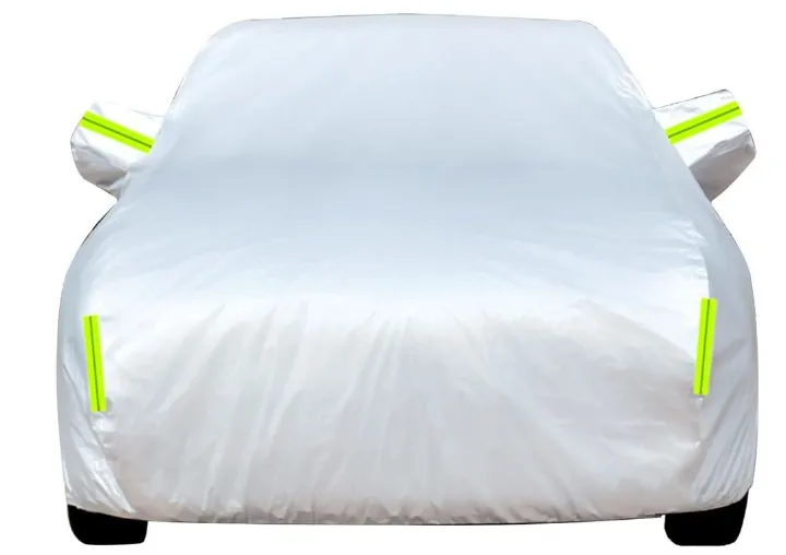 Universal grey Car Cover for Mercedes-Benz E63,E63 BiTurbo,E63 BiTurbo V8, Car Cover Waterproof Dustproof UV Resistant with Reflective Strips Outdoor Car Cover                                .