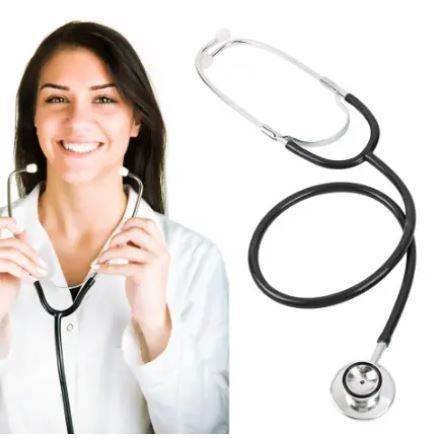 Double Head Stethoscope Professional Cardiology Stethoscope Doctor Medical Equipment Student Vet Nurse Devices Accessorie Kit