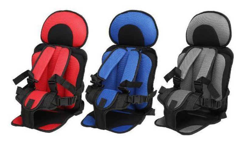 Adjustable Portable Baby Car Seat Belt for Children & Infants - Black&grey, Lightweight, Compact, Portable Car Seat-Perfect for Travel and Everyday Child Safety Childrens safety car seat cusion