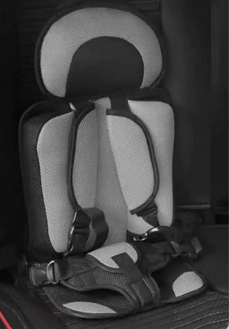 Adjustable Portable Baby Car Seat Belt for Children & Infants - Black&grey, Lightweight, Compact, Portable Car Seat-Perfect for Travel and Everyday Child Safety Childrens safety car seat cusion