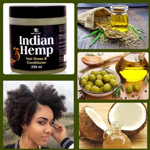 Indian hair pomade hair dress and conditioner indian hemp- effective conditioning and strengthening