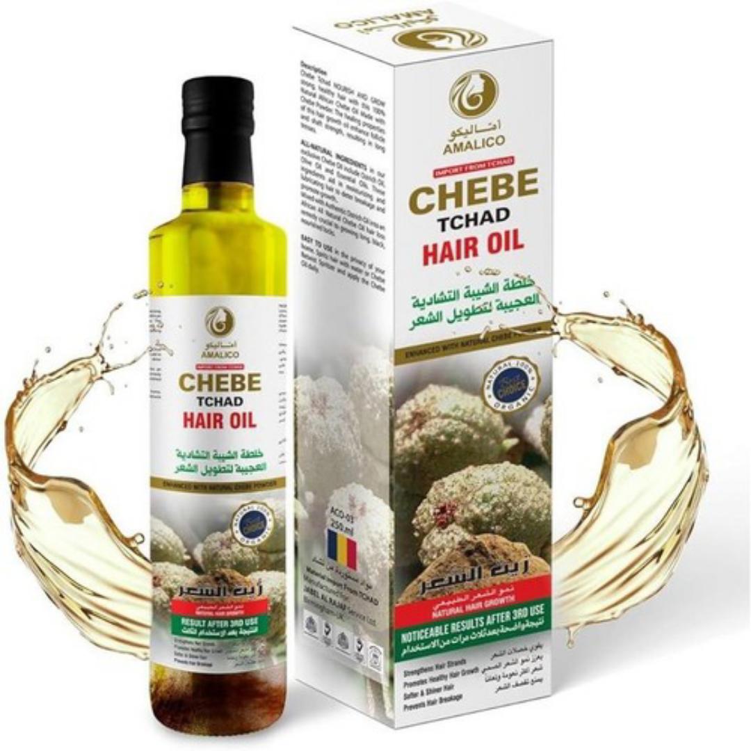 Amalico chebe oil chebe hair oil enhanced with natural chebe powder- import from tchad