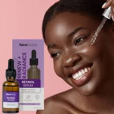 Face Facts Renew + radiance Retinol serum targets fine lines and uneven skin tone