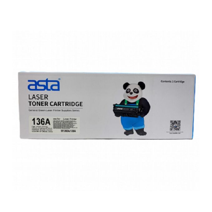 Asta 136A Black LaserJet Toner Cartridge (W1360A)