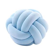 SOFT PLUSHY NORDIC TWO/THREE STRAND HOME DECORATIVE THROW KNOT PILLOW/HANDMADE KNOT PILLOW BALL-FIBRE FILLED