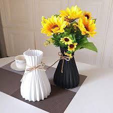 NORDIC FOLDING LINES MODERN HOME DECOR UNBREAKABLE PLASTIC FLOWER VASE/ CENTER PIECE/OFFICE DECOR/COFFEE TABLE DECOR/CONSOLE TABLE DECOR