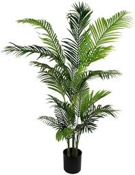 ARTIFICIAL /FAUX GREEN PALM TREE HOME DECOR TREE( 120CM/150CM /180CM) HOME/OFFICE/BEDROOM/HALLWAY DECOR(comes with white pebbles, sawdust and a white pot)