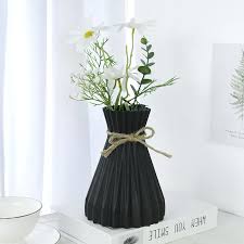 NORDIC FOLDING LINES MODERN HOME DECOR UNBREAKABLE PLASTIC FLOWER VASE/ CENTER PIECE/OFFICE DECOR/COFFEE TABLE DECOR/CONSOLE TABLE DECOR