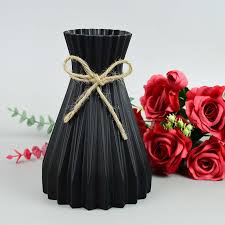 NORDIC FOLDING LINES MODERN HOME DECOR UNBREAKABLE PLASTIC FLOWER VASE/ CENTER PIECE/OFFICE DECOR/COFFEE TABLE DECOR/CONSOLE TABLE DECOR