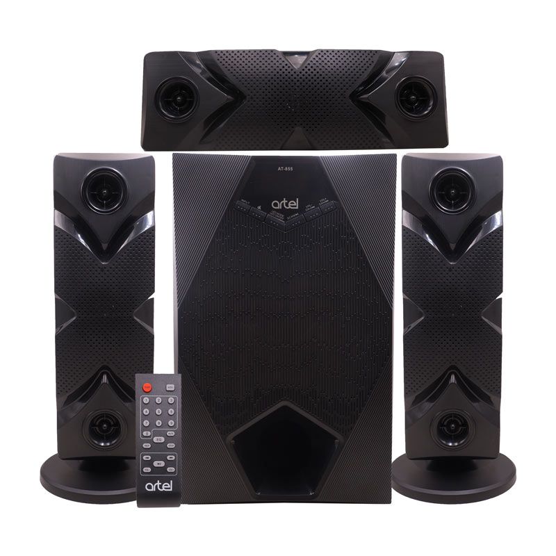 Artel 3.1CH Multimedia Bluetooth Woofer Speaker AT-855 Subwoofer with 12 Months Warranty,BT/USB/SD/FM Home Audio System with Remote Control 20000W