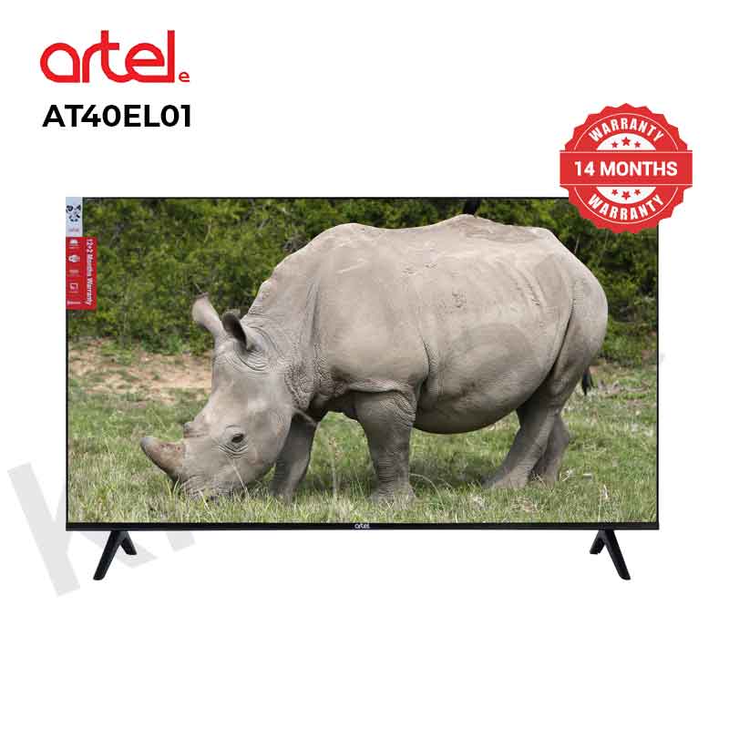 Artel 40 inch Frameless Bluetooth Smart TV(AT40EL01)Netflix Youtube Android AC Energy Saving Televison 1G+8G