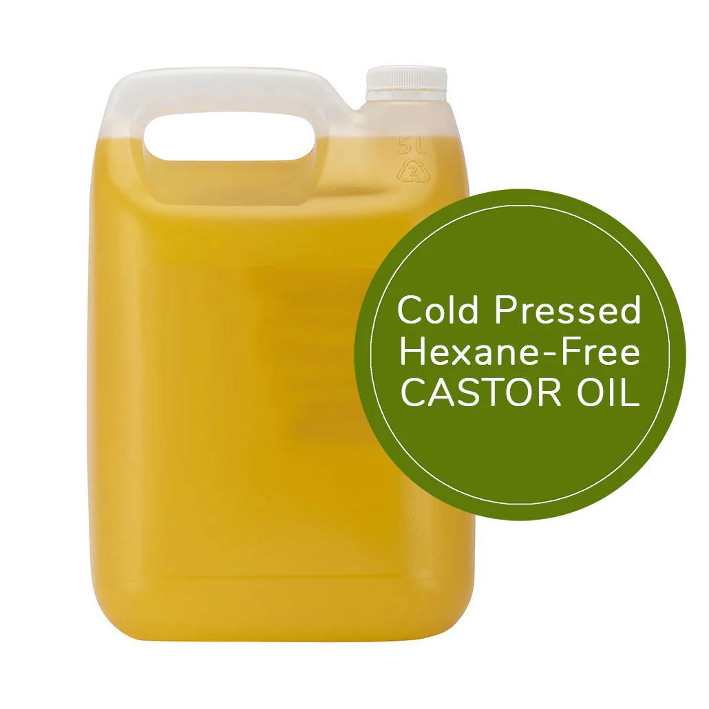 Yellow Castor OiL Pure Cold Pressed (Hexane Free)