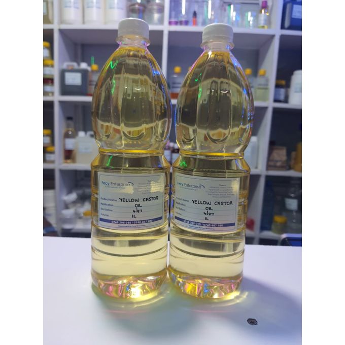 Yellow Castor OiL Pure Cold Pressed (Hexane Free)
