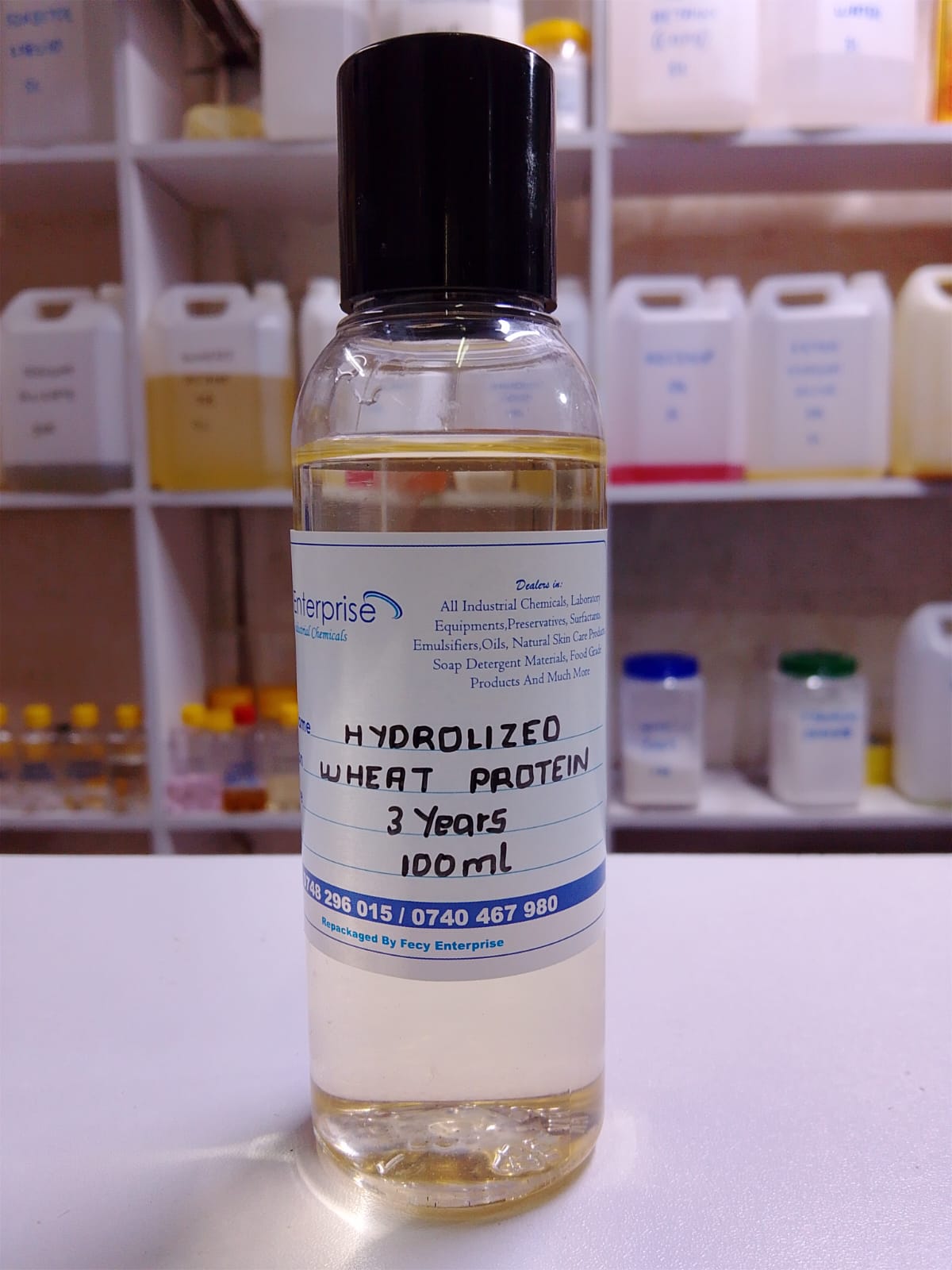 Liquid Hydrolyzed wheat Protein (Natural Product) For Skin Care  acts as a conditioning agent, improving skin texture and softness, and helping to prevent moisture loss.