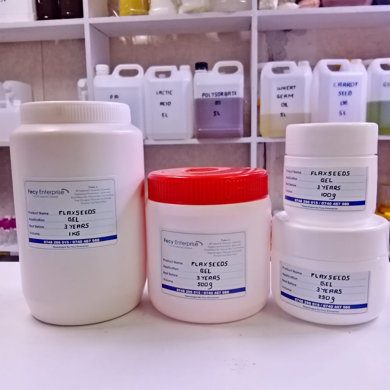 Flaxseed Gel – 100% Natural Hair & Skin Moisturizer – Nourishing Styling Gel for Curls, Growth & Shine