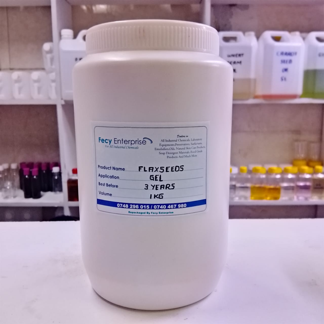 Flaxseed Gel – 100% Natural Hair & Skin Moisturizer – Nourishing Styling Gel for Curls, Growth & Shine