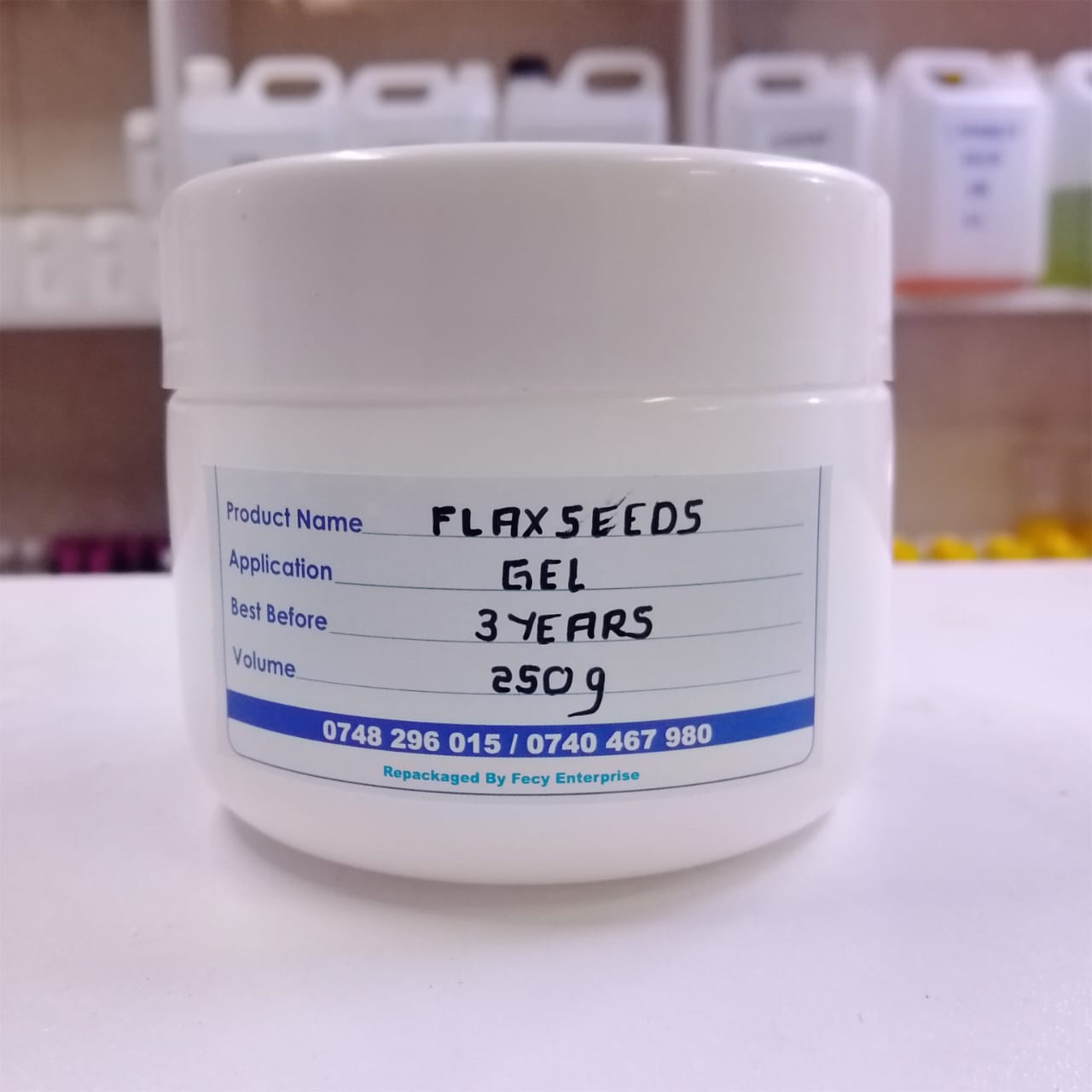 Flaxseed Gel – 100% Natural Hair & Skin Moisturizer – Nourishing Styling Gel for Curls, Growth & Shine