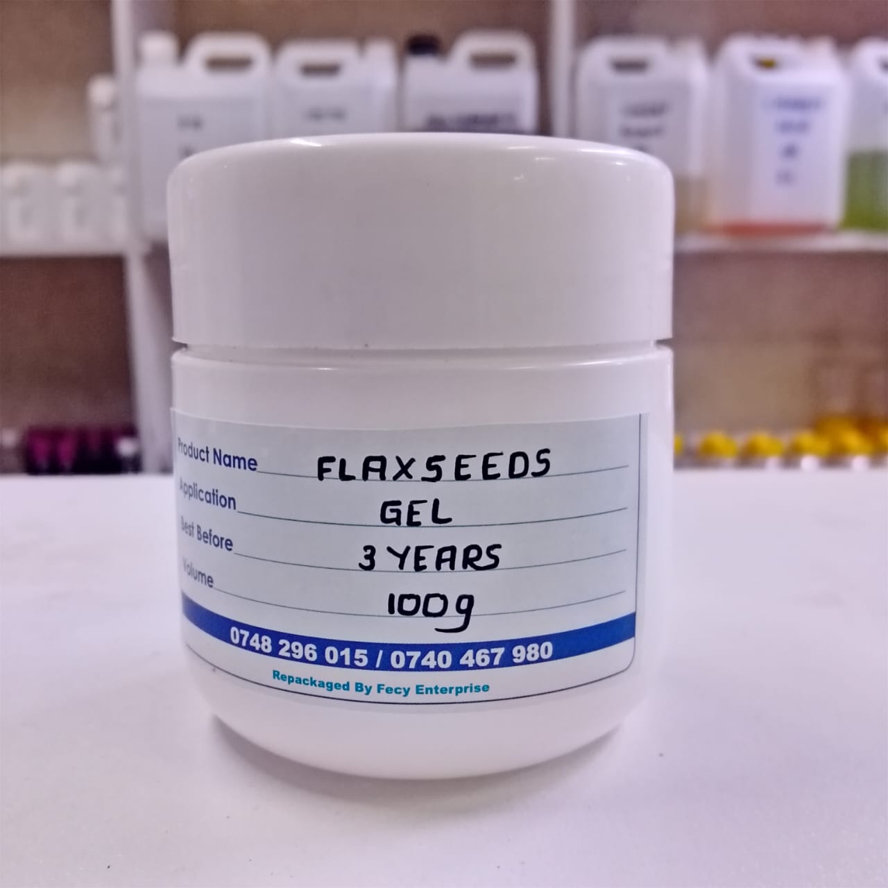 Flaxseed Gel – 100% Natural Hair & Skin Moisturizer – Nourishing Styling Gel for Curls, Growth & Shine