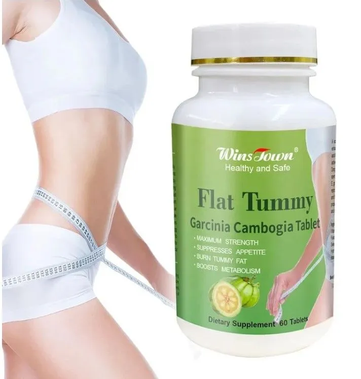 Flat Tummy Tablet With Garcinia Cambogia (800mg)  Wins Town Flat Tummy Pills Carcinia Cambogia 60 Capsules Burnst Tummy