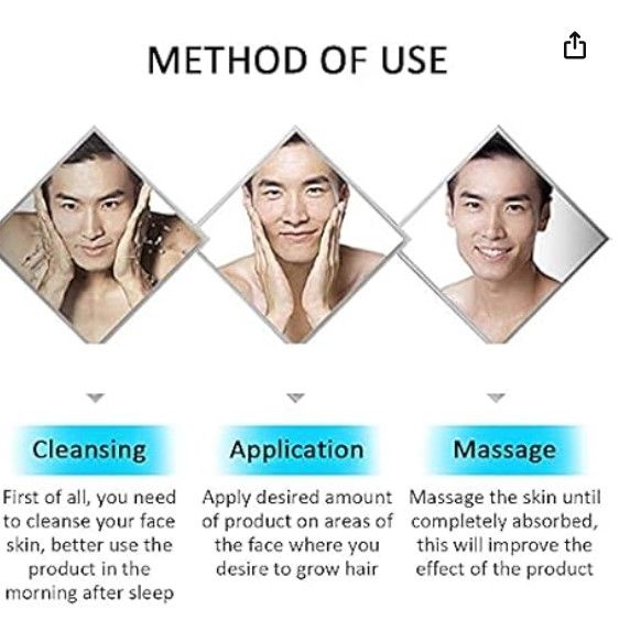 AICHUN BEAUTY Beard Oil Mustache Hair Pure Natural Nutrients Skin Cleansing Vitamins Grapefruit Seed Oil Ginger Andrea Hair 30ml