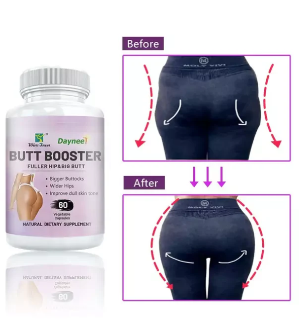 Natural Butt BoosterCapsule | Capsule for Wider Hips, Bigger Buttocks andhelps to increase the size of a woman's buttocks, hips, and thighs in a natural and inexpensive way Smooth Skin