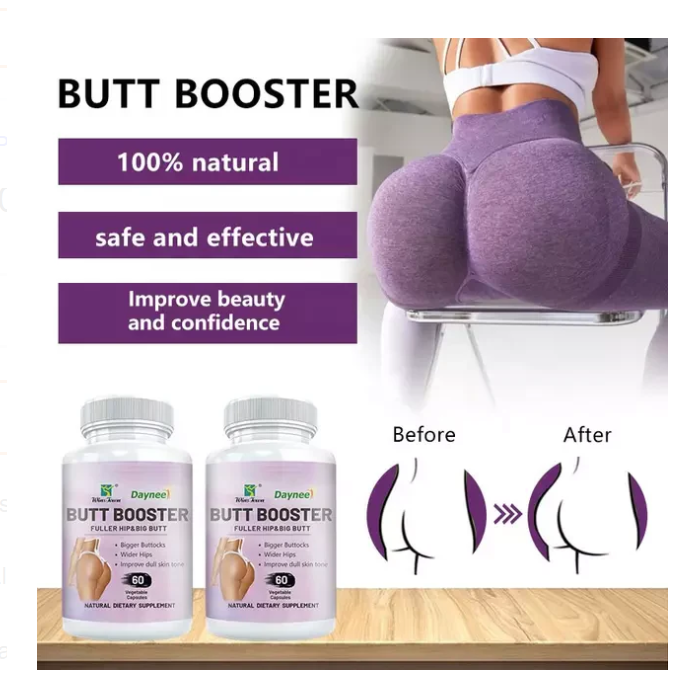 Natural Butt BoosterCapsule | Capsule for Wider Hips, Bigger Buttocks andhelps to increase the size of a woman's buttocks, hips, and thighs in a natural and inexpensive way Smooth Skin