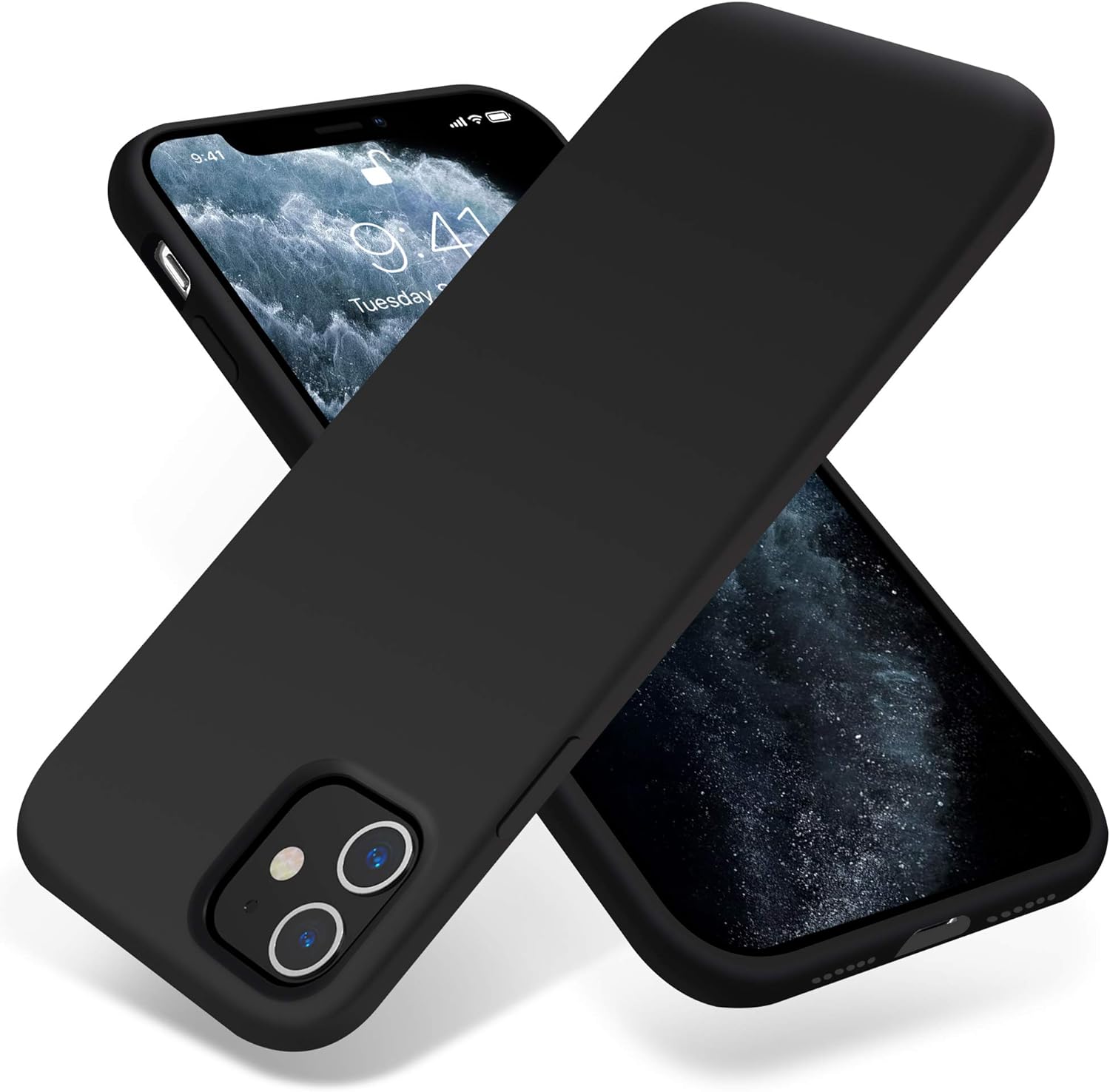 iPhone 11 Case, Liquid Silicone Case, Full Body Protective Cover, Anti-Scratch Soft Microfiber Lining, 6.1 inch