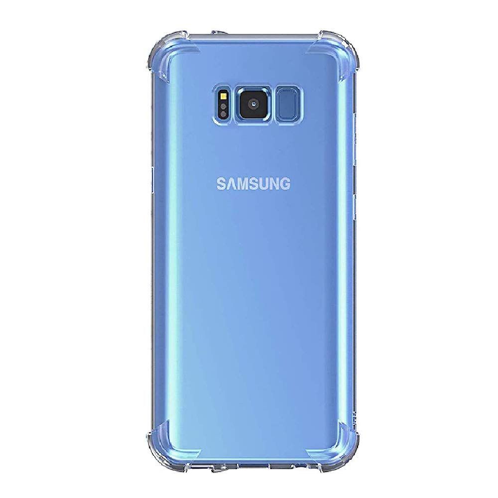 Clear slim Back cover Case for Samsung Galaxy S8  Camera Protection Anti-Slip Grip