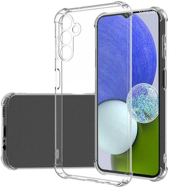Clear slim Back cover Case for Samsung Galaxy A25 5G Camera Protection Anti-Slip Grip
