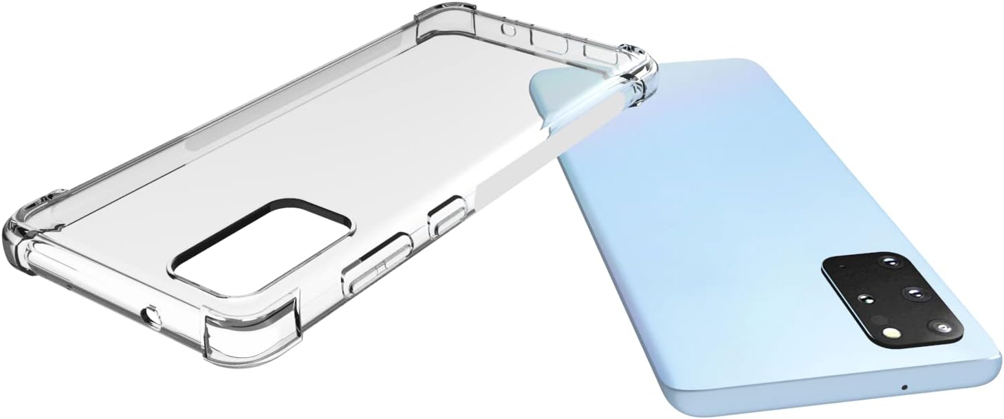 Clear slim Back cover Case for Samsung Galaxy S20 plus/S20+ Camera Protection Anti-Slip Grip