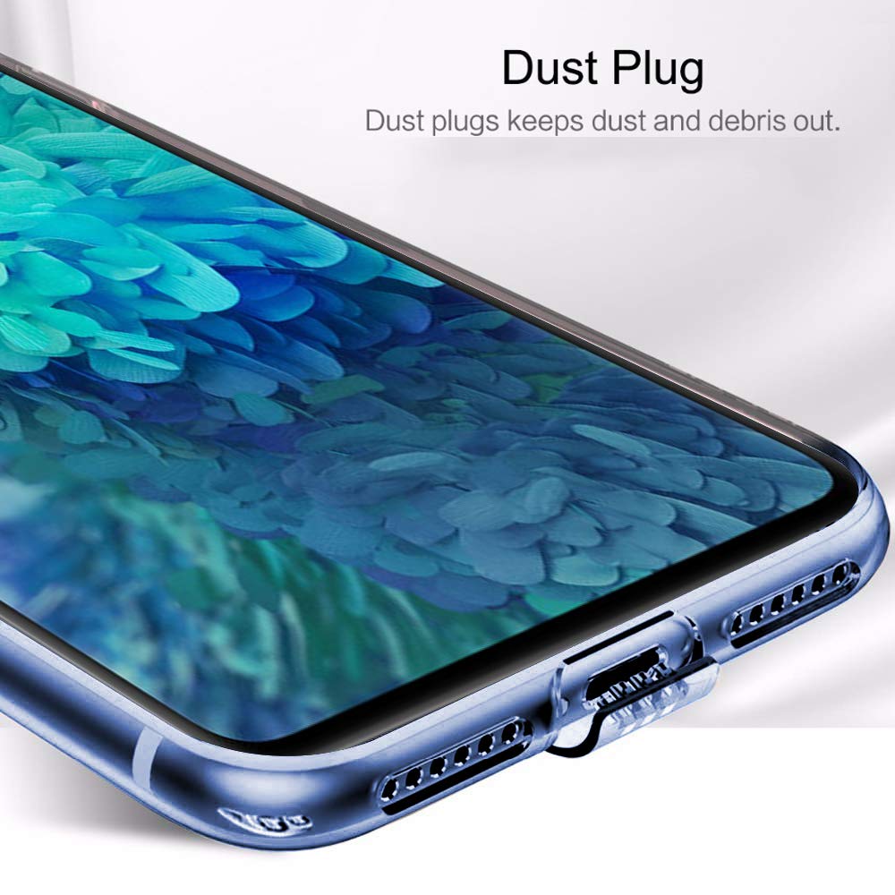 Clear slim Back cover Case for Samsung Galaxy S20 Fe Camera Protection Anti-Slip Grip