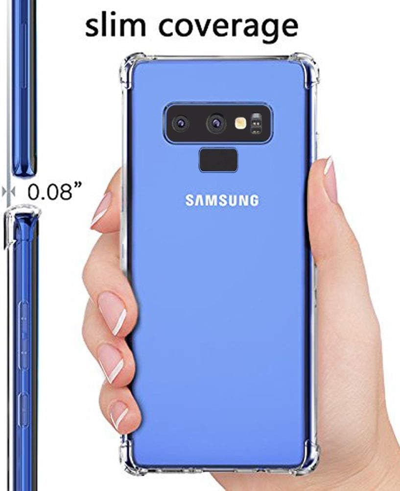 Galaxy Note 9 Case, Note 9 Case Clear, Soft TPU Case Crystal Transparent Slim Anti Slip Case Back Protector Case Cover for Samsung Galaxy Note 9