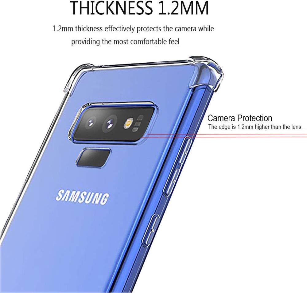 Galaxy Note 9 Case, Note 9 Case Clear, Soft TPU Case Crystal Transparent Slim Anti Slip Case Back Protector Case Cover for Samsung Galaxy Note 9