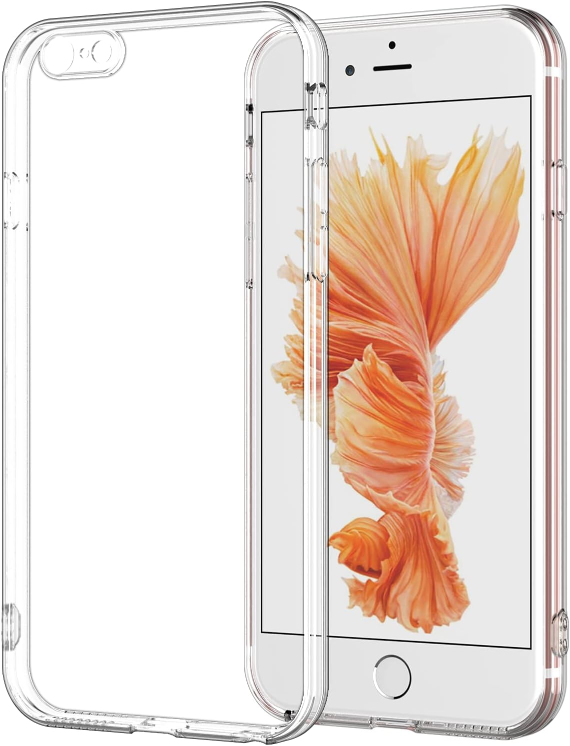 Crystal Clear Case/cover for Iphone 6plus/iphone 6s plus Hybrid Design Hard PC Back Cover with Flexible silicone Anti scratch