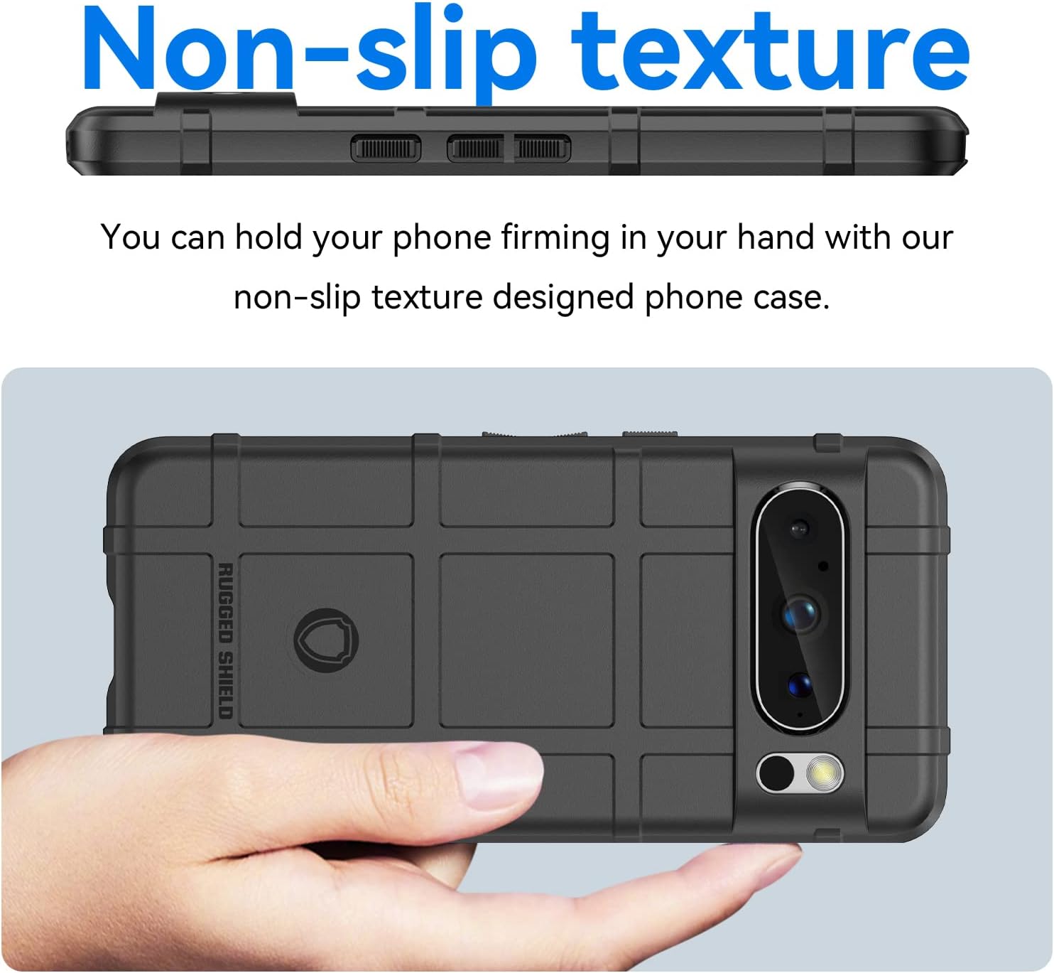 Slim Fit Phone Case for Google Pixel 8 Pro, Rugged Shield Outdoor Phone Case with Military Grade Shockproof