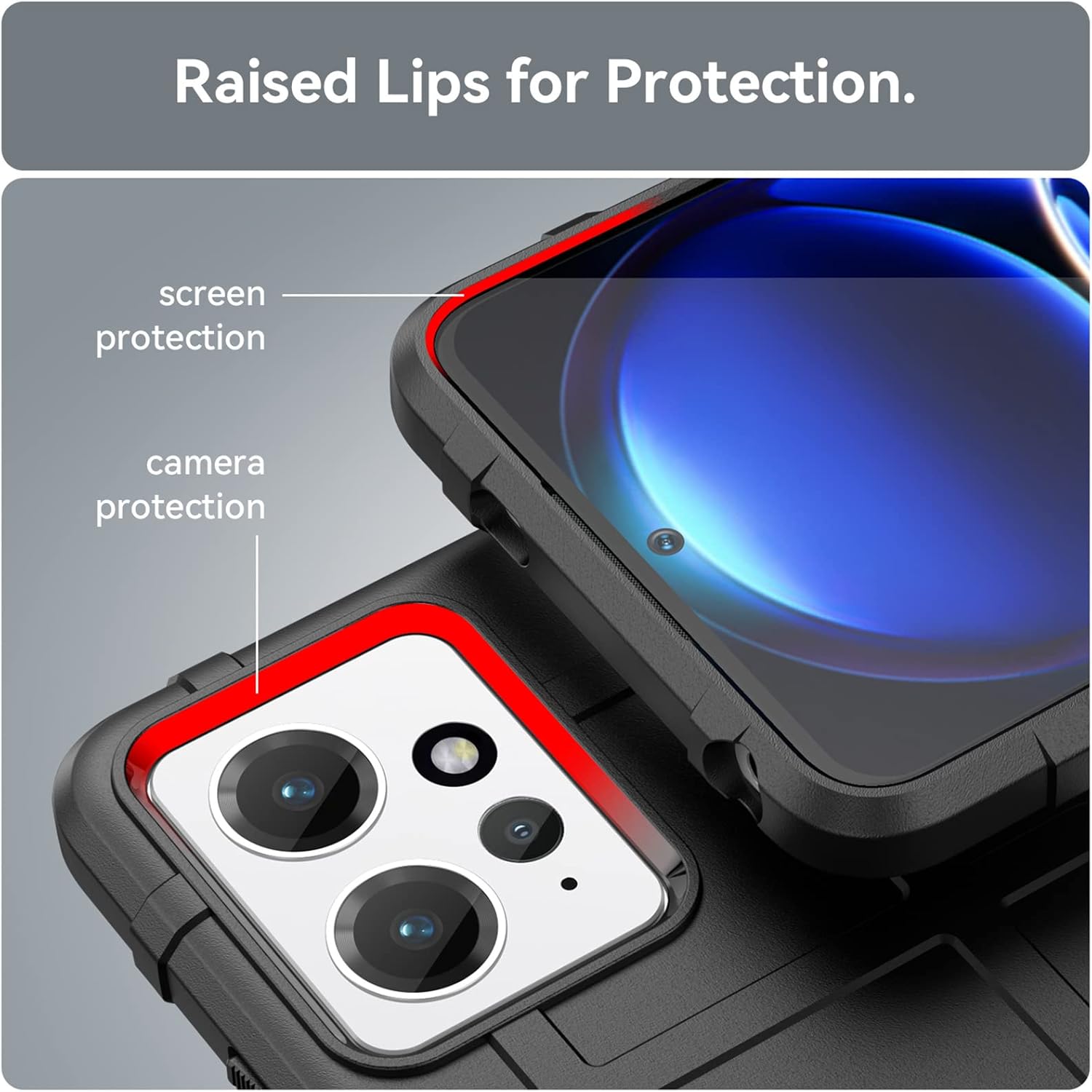 Slim Fit Phone Case/cover for Xiaomi Redmi Note 12 4G, Rugged Shield Outdoor Phone Case with Military Grade Shockproof