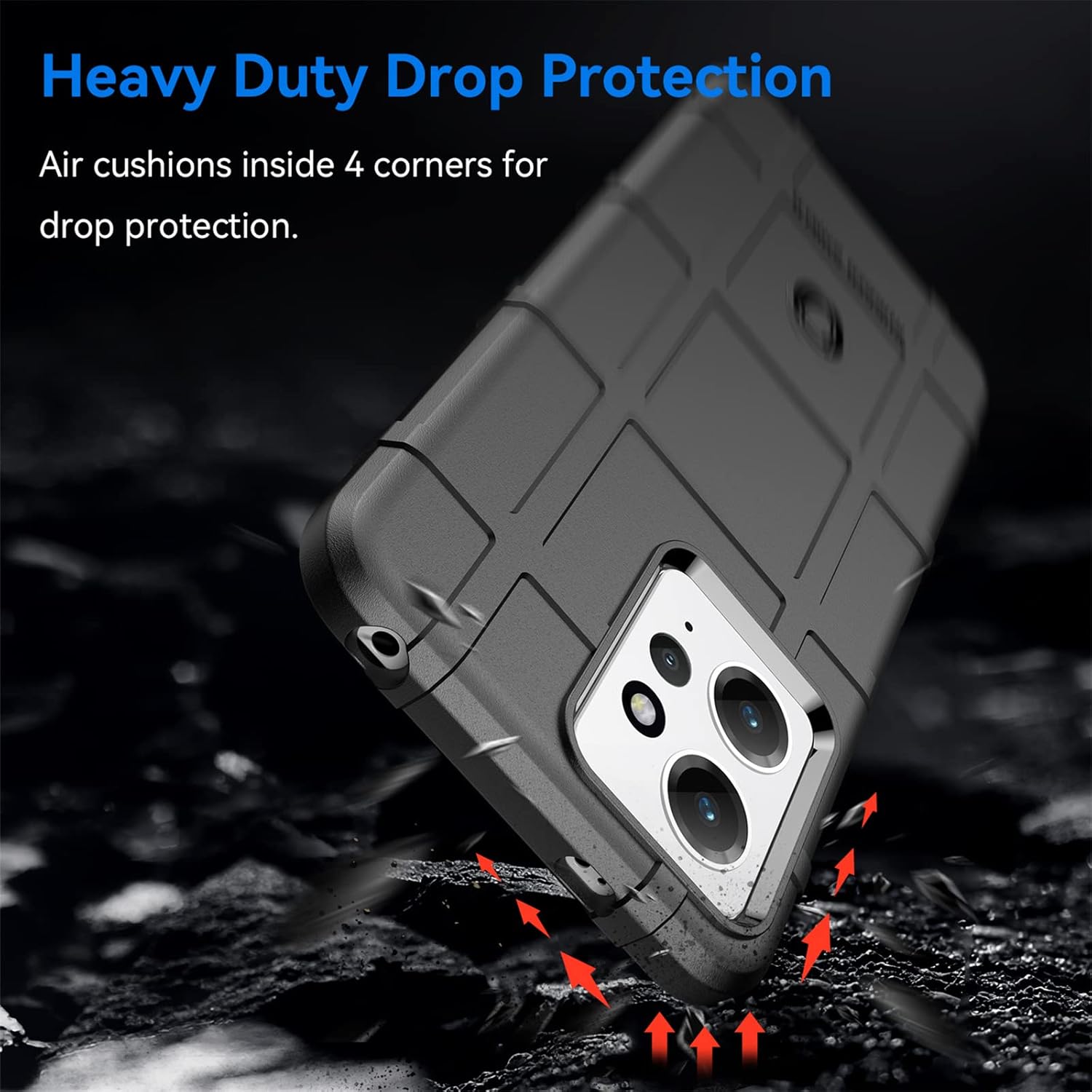 Slim Fit Phone Case/cover for Xiaomi Redmi Note 12 4G, Rugged Shield Outdoor Phone Case with Military Grade Shockproof