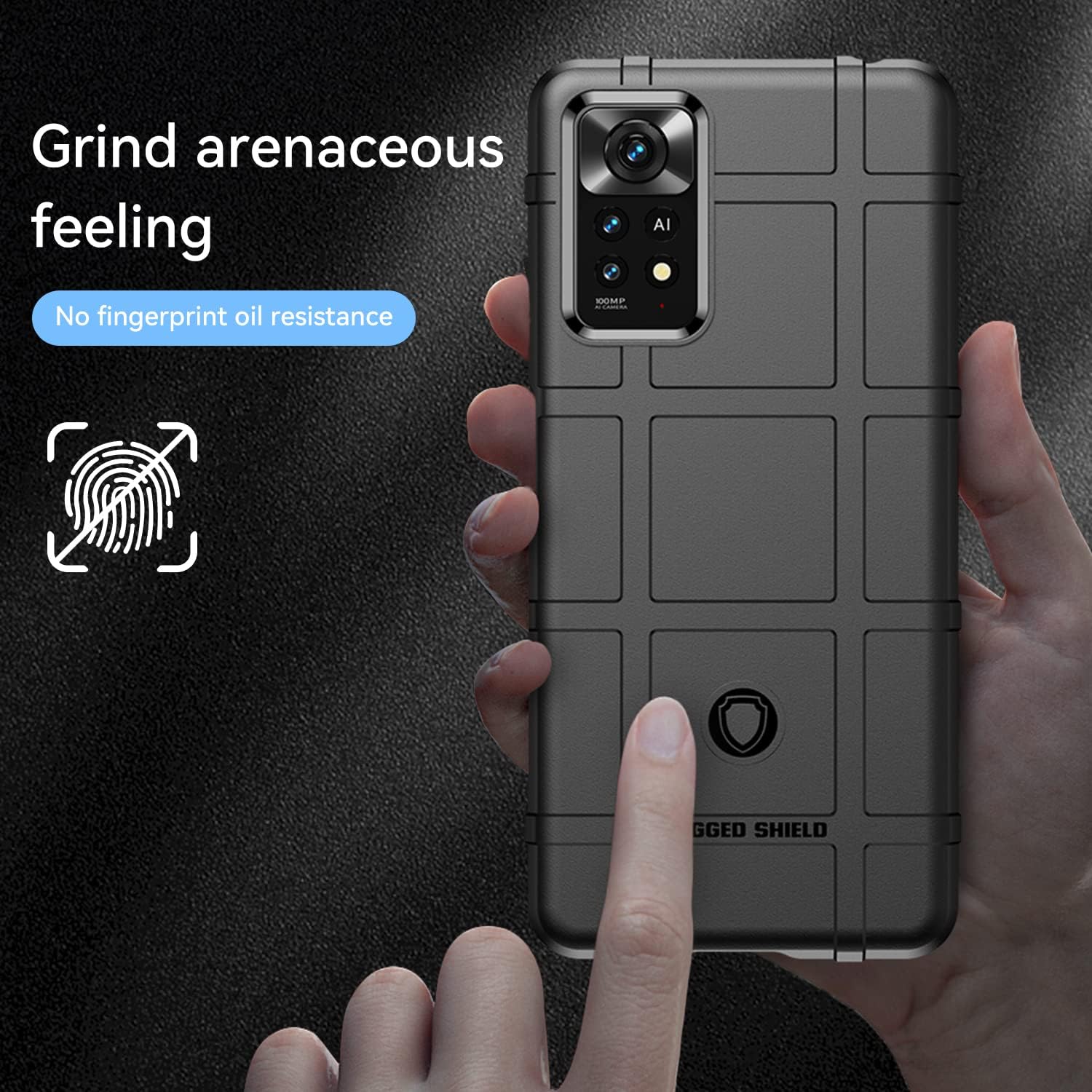 Slim Fit Phone Case/cover for Xiaomi Redmi Note 12 Pro 4G, Rugged Shield Outdoor Phone Case with Military Grade Shockproof