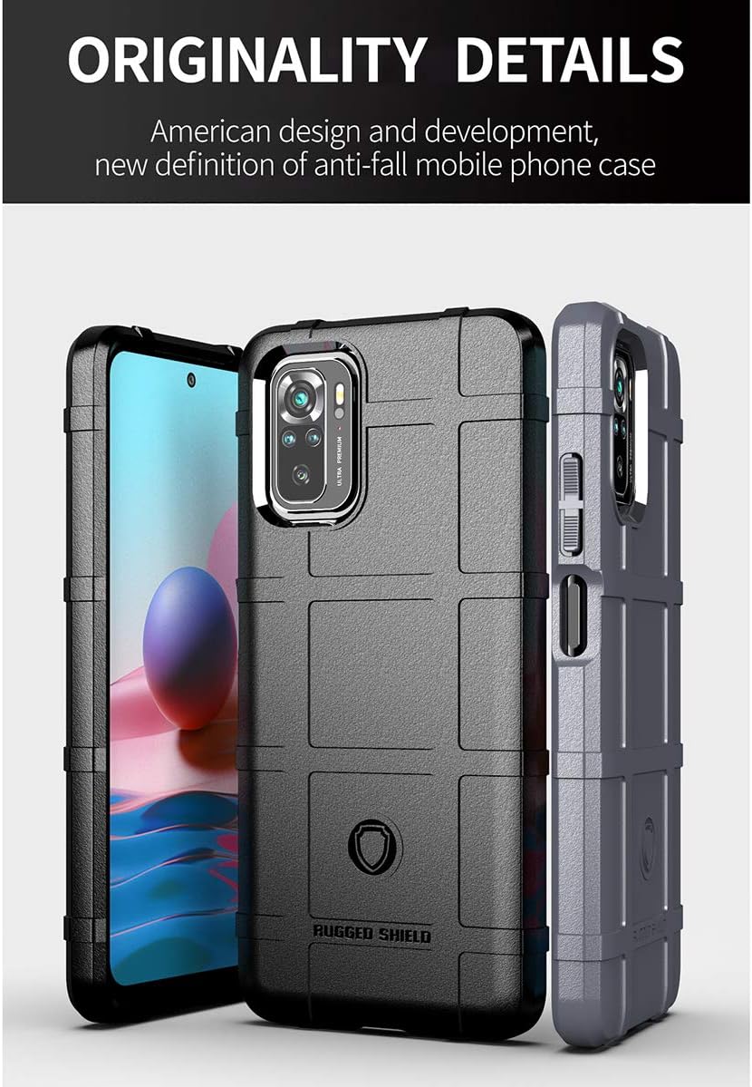 Slim Fit Phone Case/cover for Xiaomi Redmi Note 10 4G/ Redmi Note 10s, Rugged Shield Outdoor Phone Case with Military Grade Shockproof