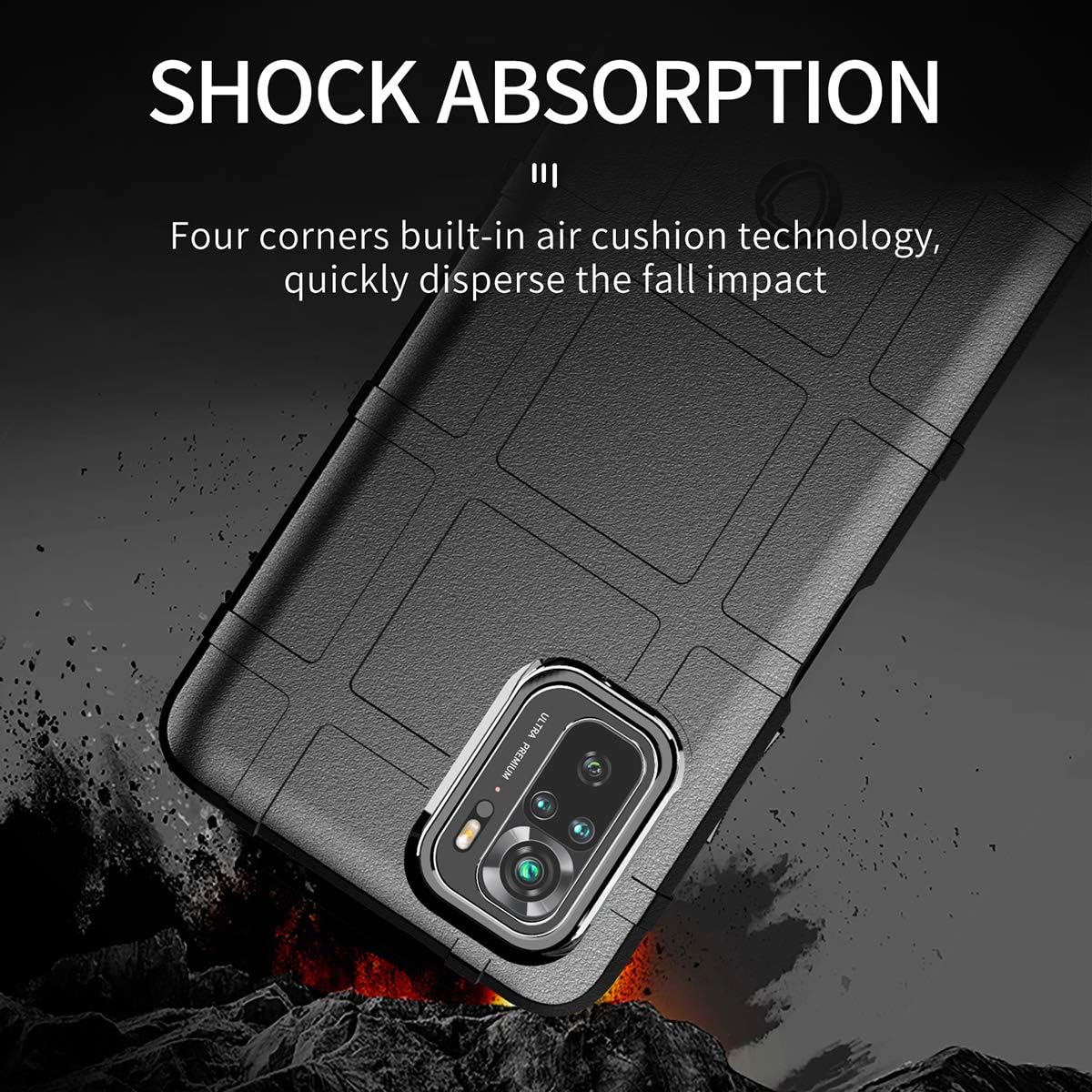 Slim Fit Phone Case/cover for Xiaomi Redmi Note 10 4G/ Redmi Note 10s, Rugged Shield Outdoor Phone Case with Military Grade Shockproof