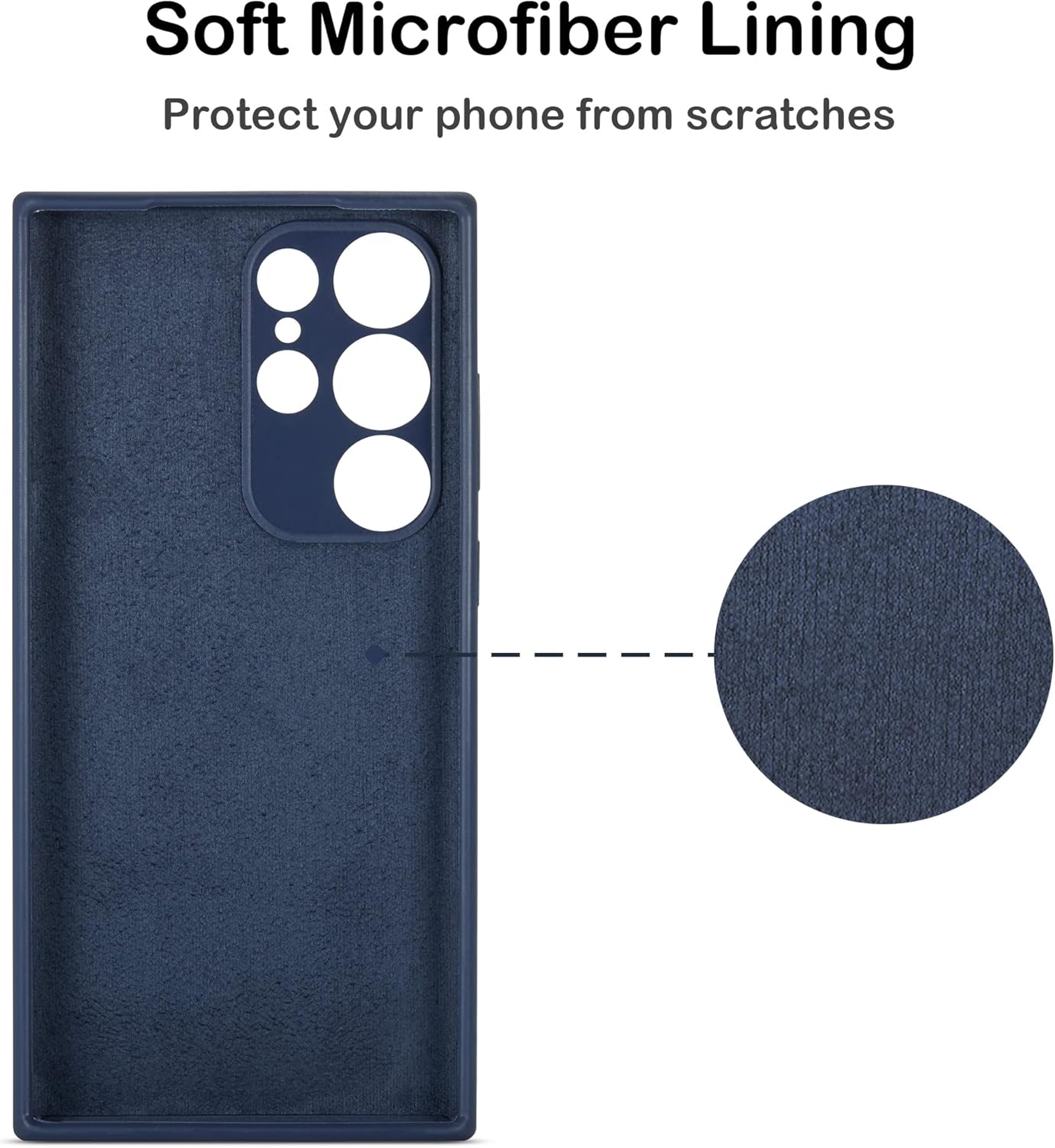 Liquid Silicone Case/cover for Samsung Galaxy S23 ultra. Jelly Rubber Bumper Case with Soft Microfiber Lining