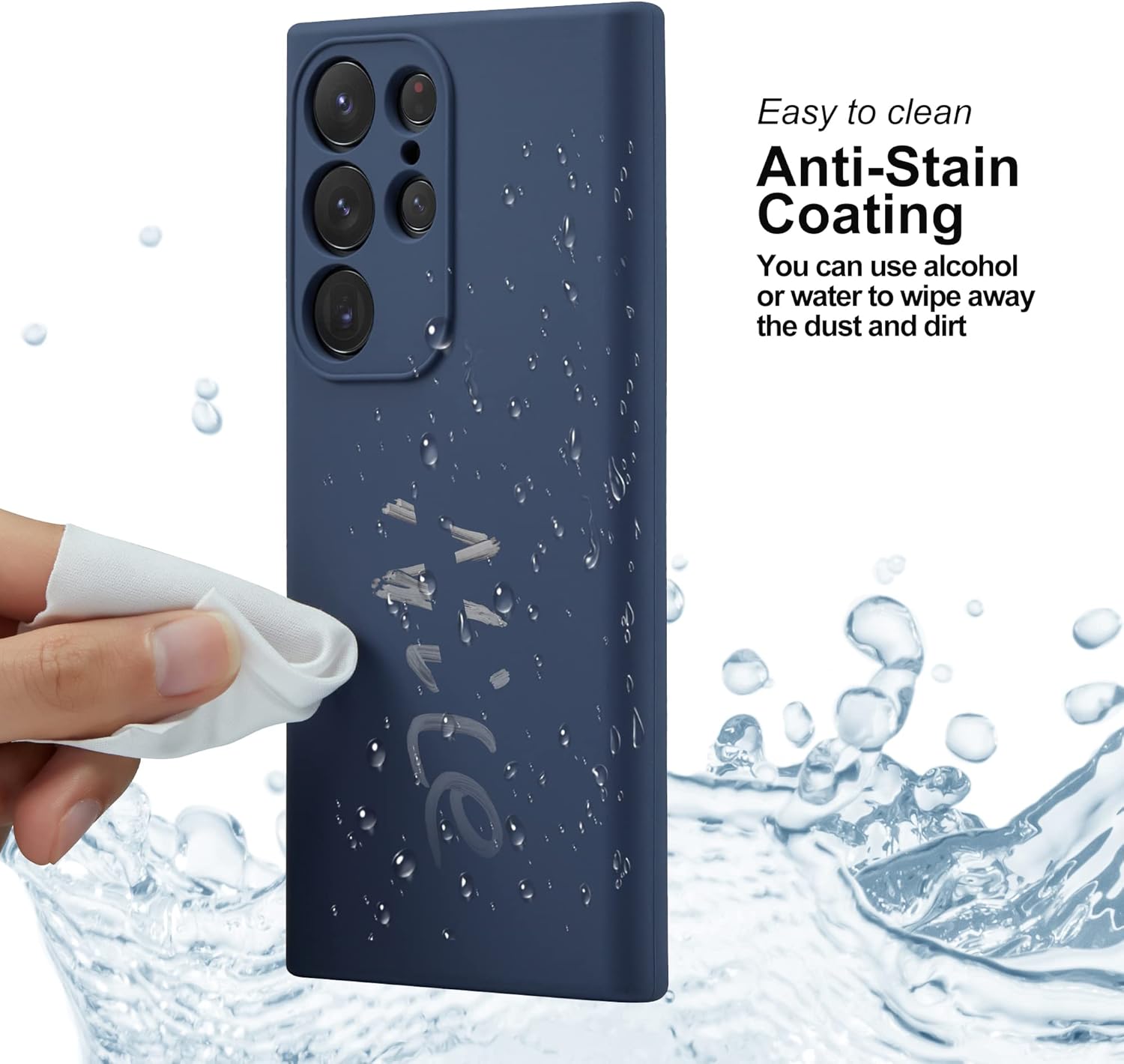 Liquid Silicone Case/cover for Samsung Galaxy S23 ultra. Jelly Rubber Bumper Case with Soft Microfiber Lining