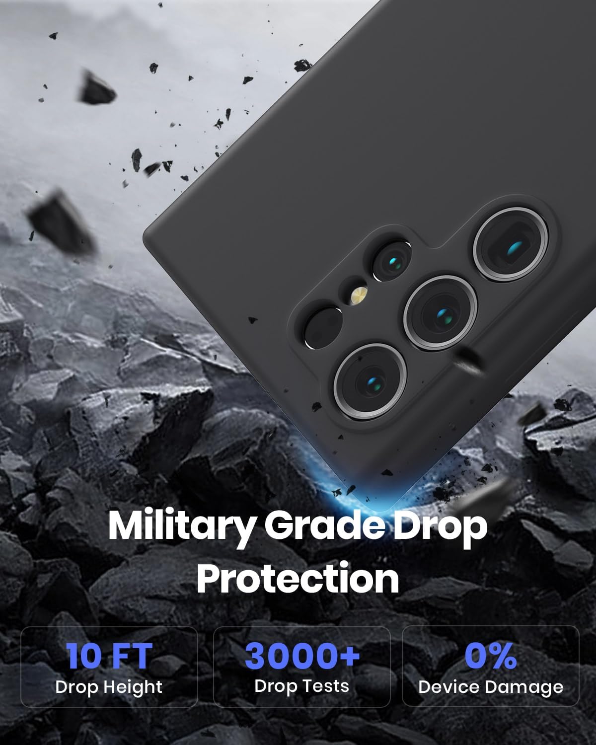 Liquid Silicone Case/cover for Samsung Galaxy S24 ultra. Jelly Rubber Bumper Case with Soft Microfiber Lining